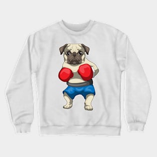 Pug Boxer Boxing gloves Boxing Crewneck Sweatshirt